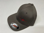 Fesler Built Flexfit Gray Red F Hat